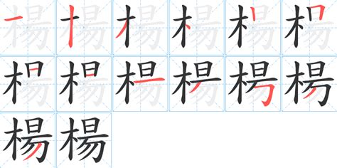 楊筆畫數|楊字笔画、笔顺、笔划